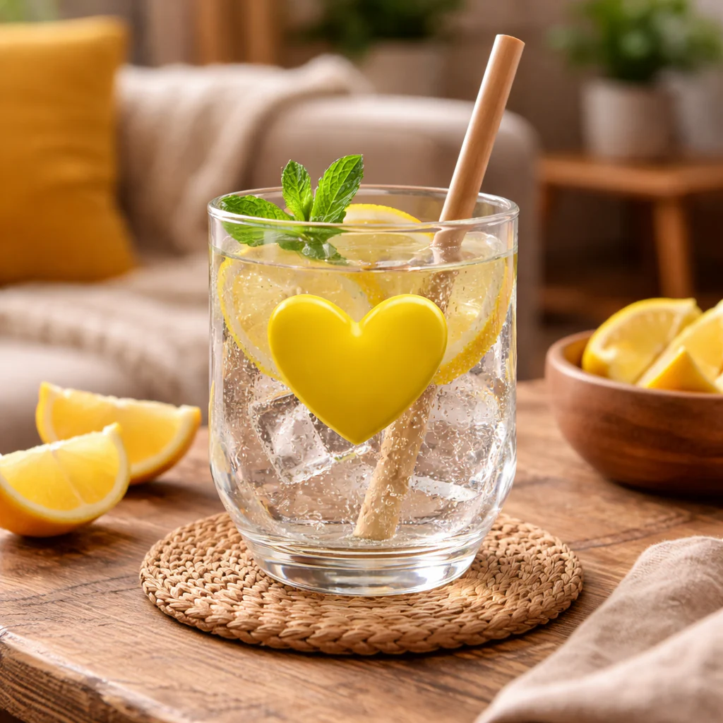 Diamond Glass with Resin Bold Heart (350ml) - Image 6