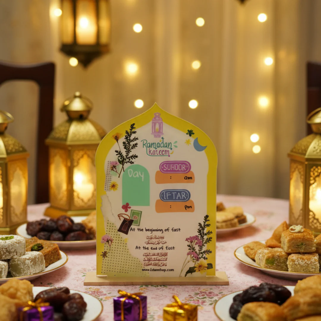 Acrylic Ramadan Iftar Time Sign - Image 3