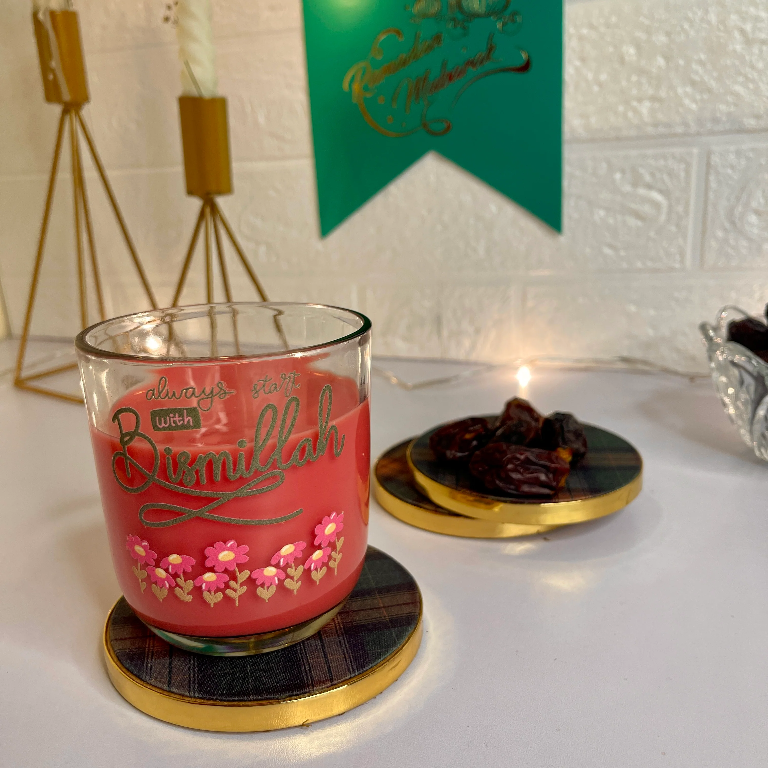 Ramadan Special Islamic Themed Glass Cups (300ml) - Image 5
