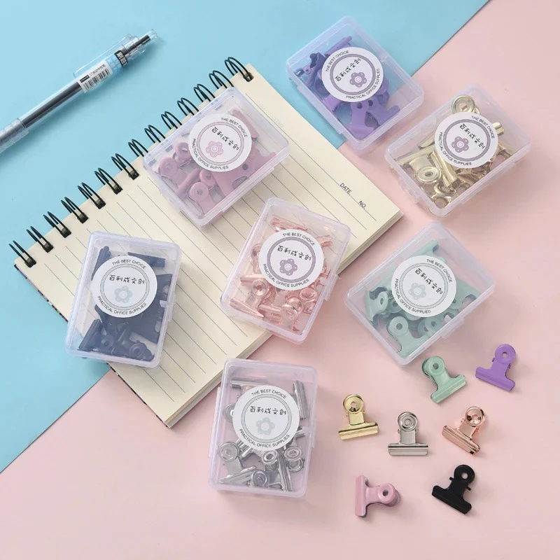 8-Piece Pastel Office Binder Clips - Image 4