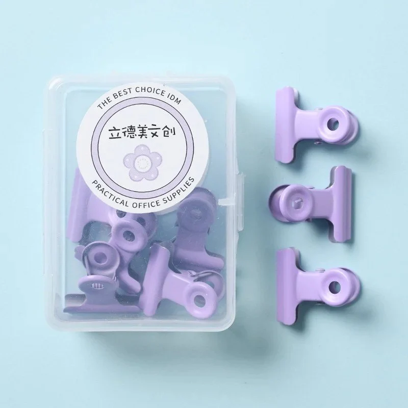 8-Piece Pastel Office Binder Clips - Image 9