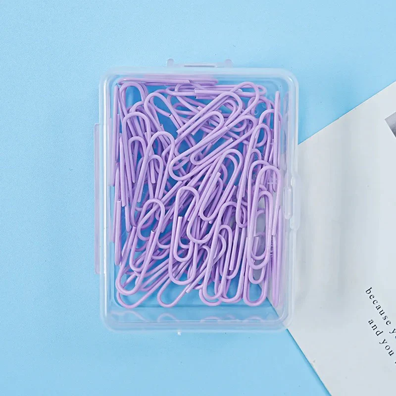 50-Piece Solid Pastel Clips Set - Image 5
