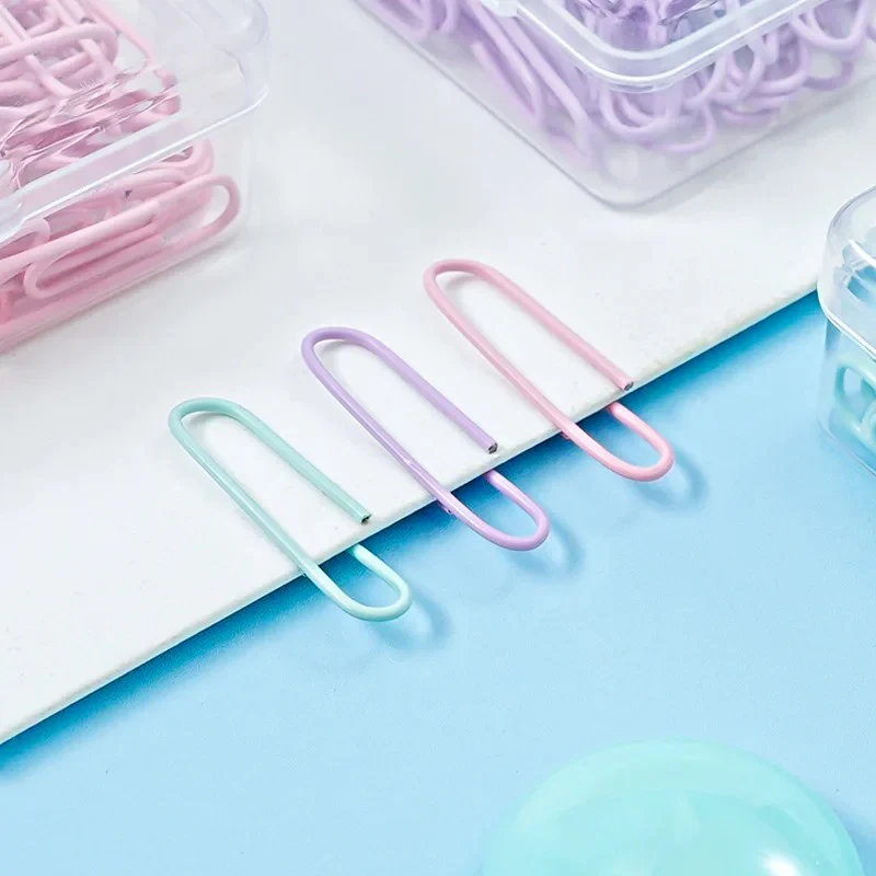 50-Piece Solid Pastel Clips Set - Image 9