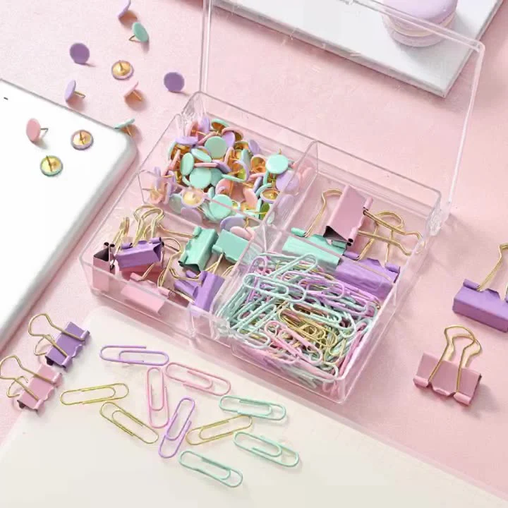 Pastel Desk Organizer Clip Set - Image 3