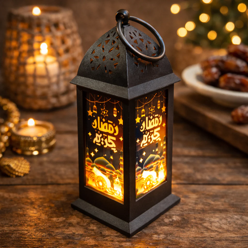 Tower Style Ramadan Lantern (6 inches) - Image 3