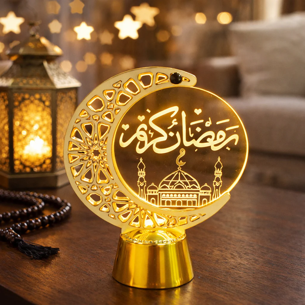 Moon Style Ramadan Lantern (6 inches) - Image 2