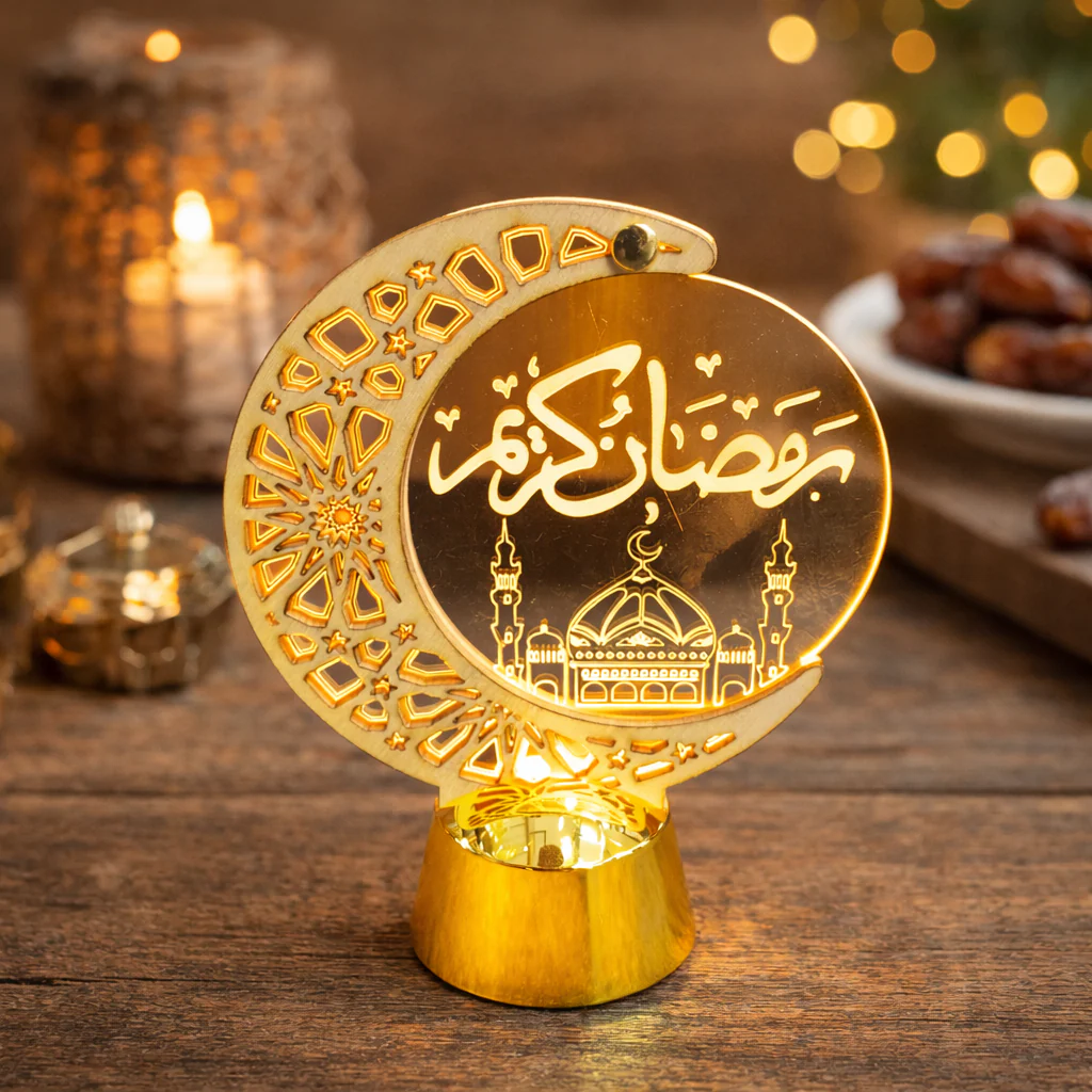 Moon Style Ramadan Lantern (6 inches) - Image 3